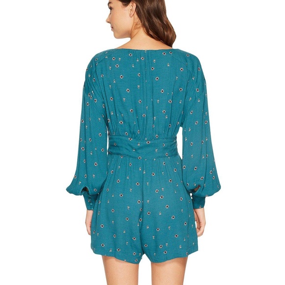 NWT Free People Green Combo Love Grows Romper - Picture 5 of 9